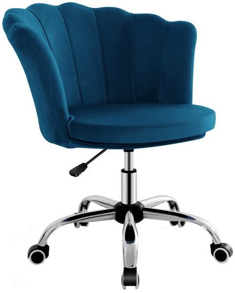 COSTWAY Drehstuhl, 48-53cm höhenverstellbar, 360° drehbar, mit Rollen