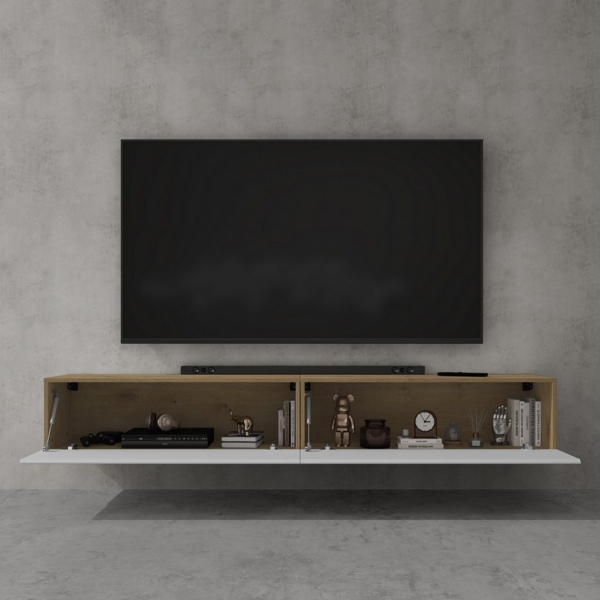 doporro TV-Board TV-schrank Fernsehschrank Low-Board TV-Tisch Wand-hängend F02 Bild 2