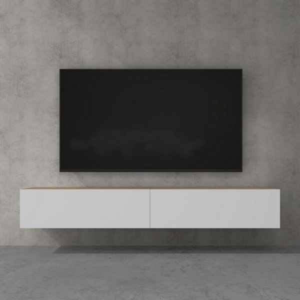 doporro TV-Board TV-schrank Fernsehschrank Low-Board TV-Tisch Wand-hängend F02 Bild 3