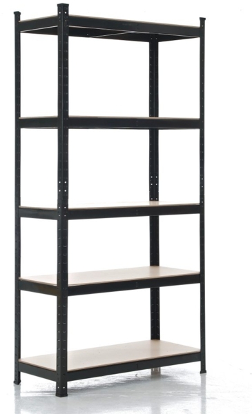 CLP Steckregal,schwarz 90x40x180 cm