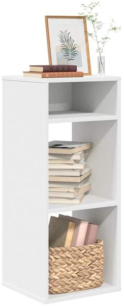 vidaXL Bücherregal Weiß 34x31x80 cm Holzwerkstoff 860274