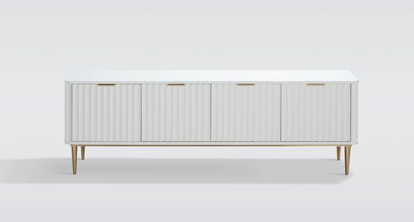 Livin Hill Stilig ST709 Kommode, MDF, Edelstahl, 55 x 40 x 200 cm