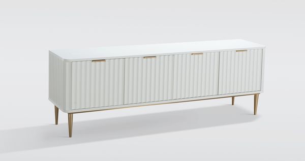 Livin Hill Stilig ST709 Kommode, MDF, Edelstahl, 55 x 40 x 200 cm Bild 2