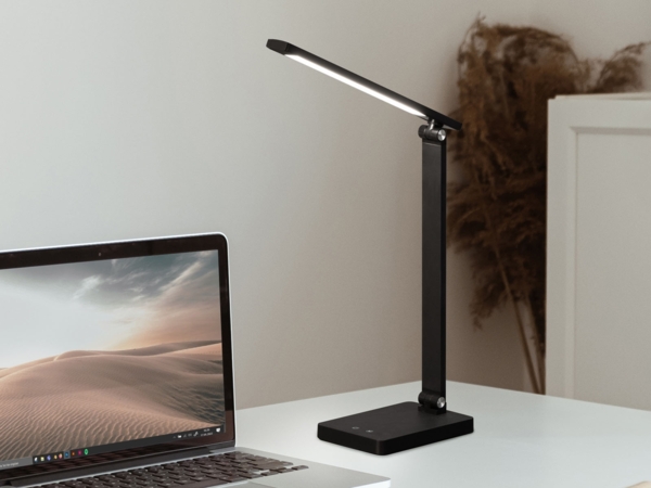 Akku Schreibtischlampe OLE Schwarz ohne Kabel, Höhe 39,5cm