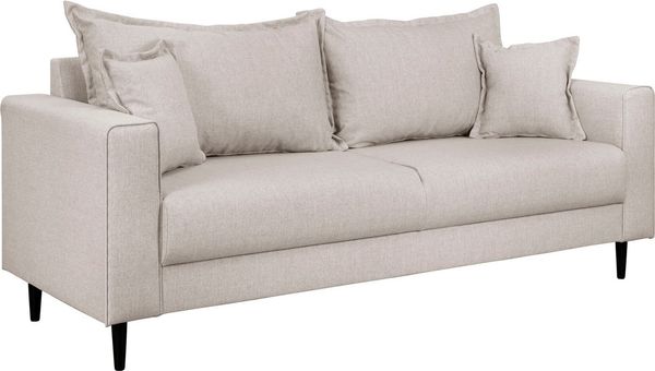 Home affaire 2-Sitzer VEYRAS, hoher Sitzkomfort, incl. Zierkissen mit Keder, B/T/H: 162/84/76 cm