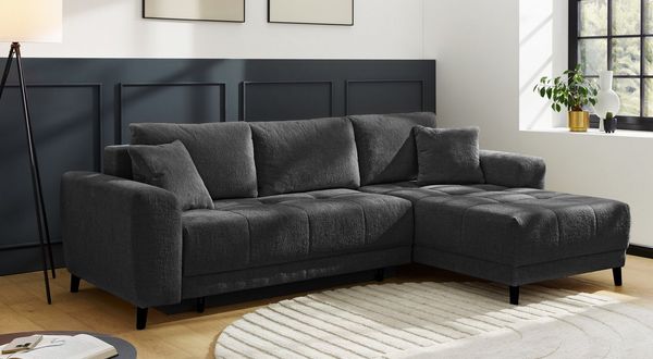 Jockenhöfer Gruppe Ecksofa Beverly L-Form, B: 251 cm, mit Bettfunktion, Bettkasten & Zierkissen