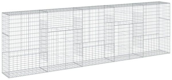 vidaXL Gabione mit Deckel 500x50x150 cm Verzinktes Eisen 3295158