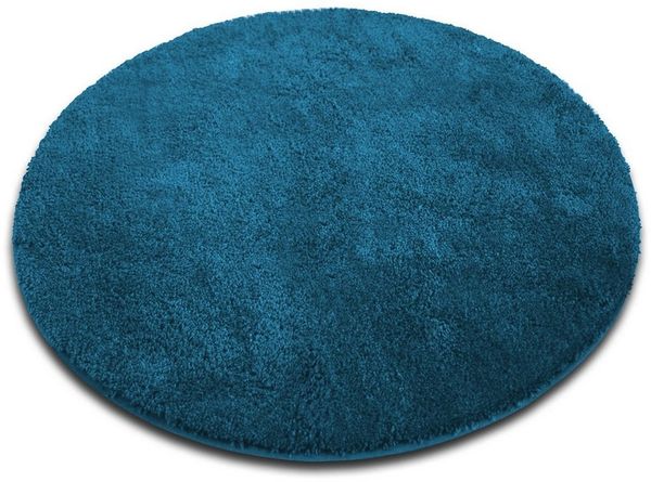 Karat Badematte Bari Hazy, Rund, Badteppich, Viele verschiedene Farben & Größen, Höhe 30 mm, Weicher & dichter Flor, Polyester, Mikrofaser, Rund, besonders weich durch Mikrofaser