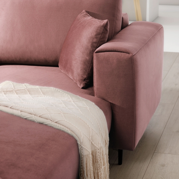 ELTAP 'Dalia' Ecksofa, Rosa, 95 x 190 x 289 cm, Rechts Bild 8