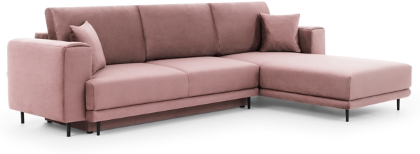 ELTAP 'Dalia' Ecksofa, Rosa, 95 x 190 x 289 cm, Rechts Bild 2