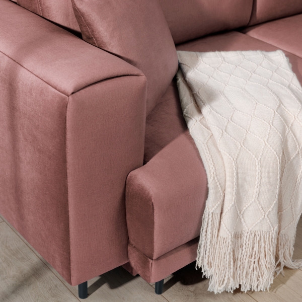 ELTAP 'Dalia' Ecksofa, Rosa, 95 x 190 x 289 cm, Rechts Bild 9