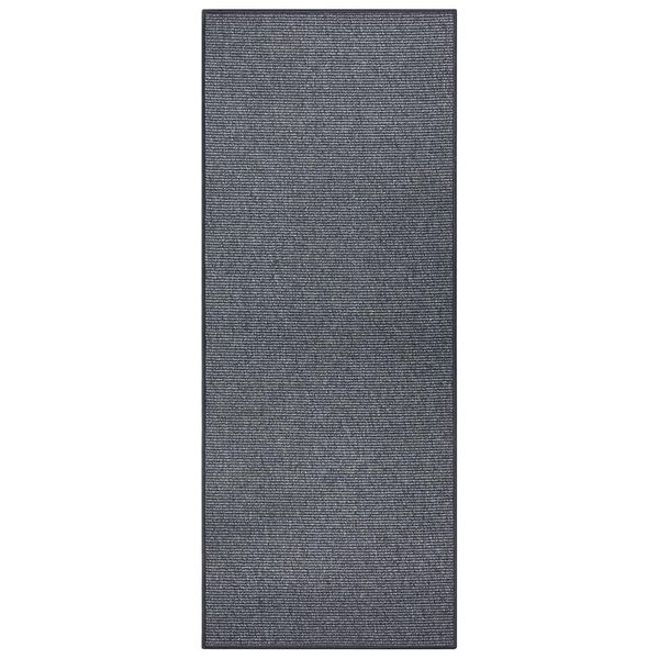 Schlingen Läufer Bouclé Anthrazit - 80x200x0,5cm