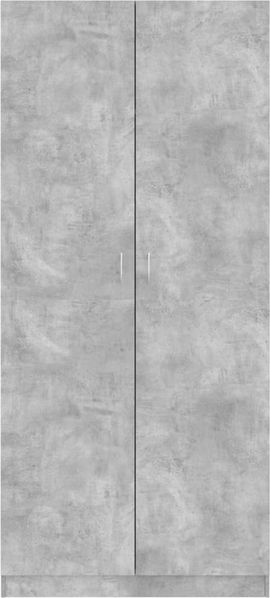 vidaXL Kleiderschrank Betongrau 90x52x200 cm Holzwerkstoff 800634 Bild 5