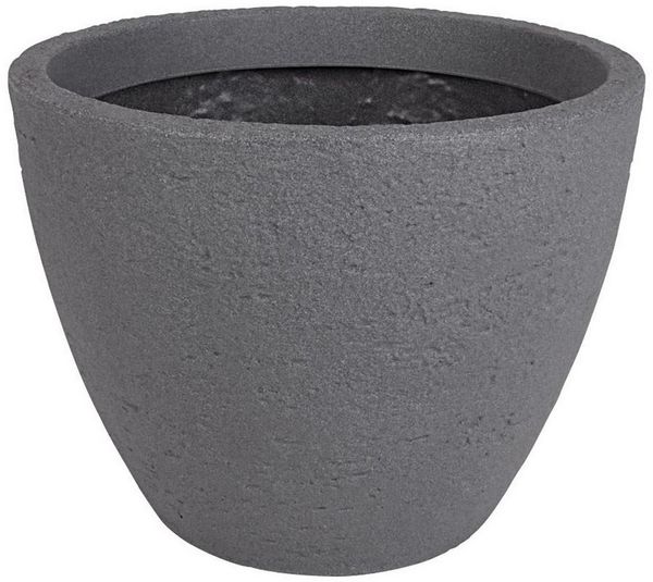 Jelenia Plast Pflanzkübel Pflanztopf grau Steinoptik Blumentopf Pflanzkübel Blumenkübel Übertopf