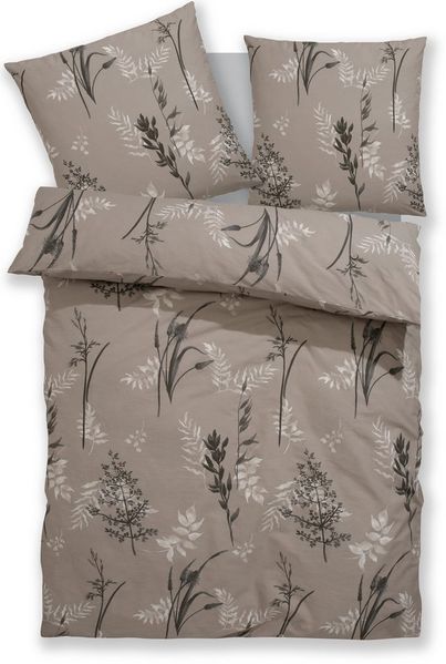BIERBAUM Bettwäsche Hellena, Renforcé, 2 teilig, in Gr. 135x200 oder 155x220 cm, 100% Baumwolle, Gräser