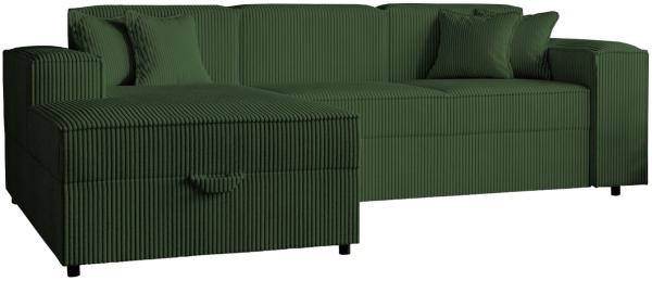 Ecksofa Santos L Cord (Farbe: Poso 14, Seite: Links)