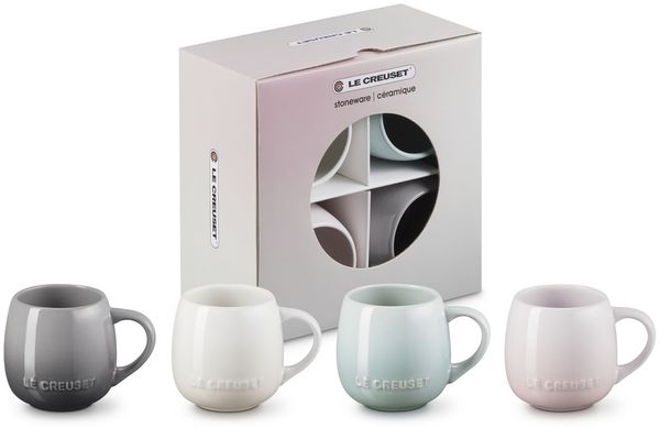 LeCreuset Becherset 4-teilig 320ml Coupe Steinzeug