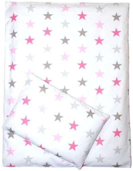 Primawela Babybettwäsche Kinderwagenset Baby Bettwäsche für Kinderwagen Bezüge Decke Kissen, 4 teilig