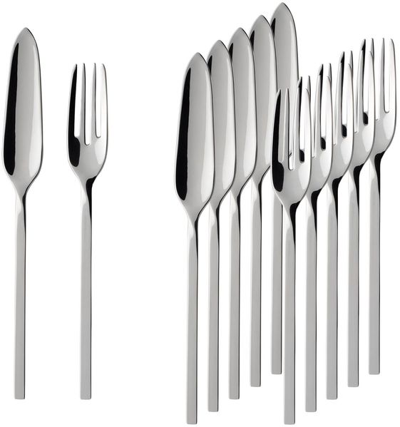 Villeroy & Boch NewWave Fischbesteck 12-teilig
