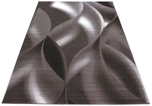 Carpettex Designteppich Abstrakt Wellen Design, Läufer, Höhe: 6 mm, Modern Kurzflor Teppich Wohnzimmer Abstrakt Wellen Design Pflegeleicht