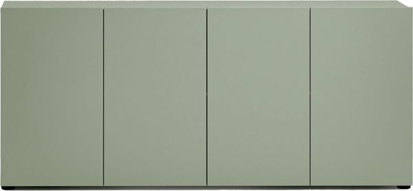 XORA 'MISTER LORD' Sideboard, Holznachbildung schilf, 180 x 79 x 38 cm, mit 4 Drehtüren