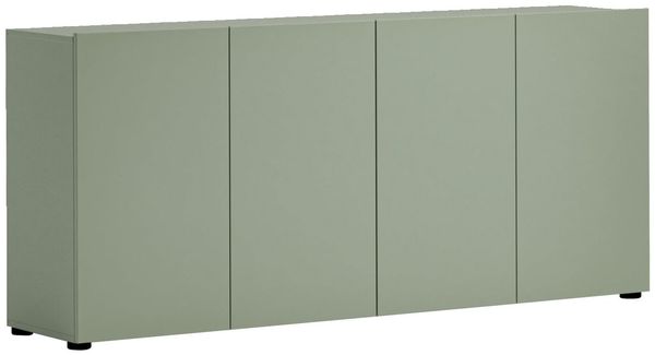 XORA 'MISTER LORD' Sideboard, Holznachbildung schilf, 180 x 79 x 38 cm, mit 4 Drehtüren