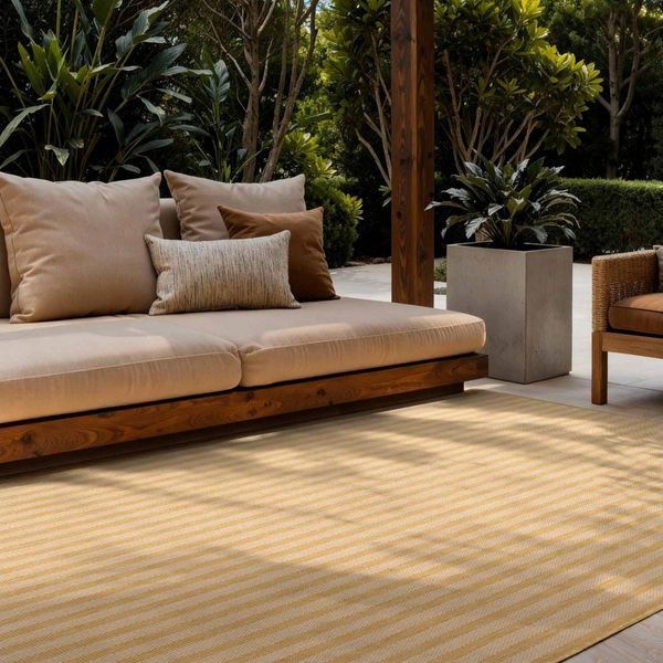 Ted Baker Teppich Linley, Wendeteppich, rechteckig, Höhe: 8 mm, Designteppich, Wetterfest, Pflegeleicht, Modern, Wohnzimmer, Terrasse