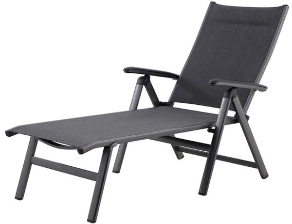 2er Set Core Gartenliege schwarz