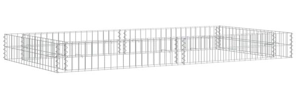 Gabionen-Hochbeet | Gabione Pflanzkorb Verzinkter Stahl 200x100x20 cm