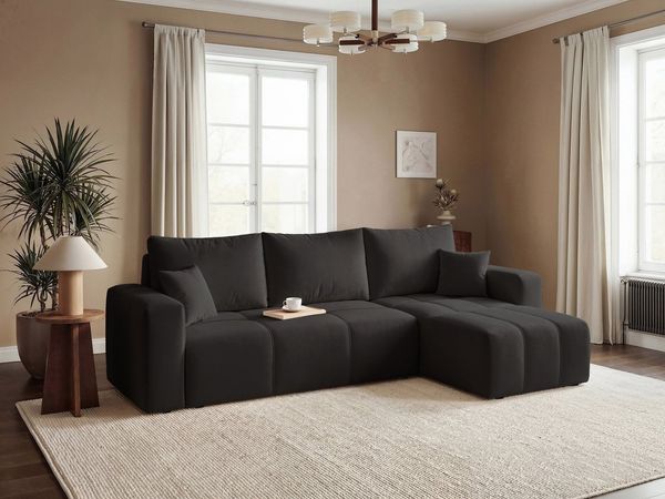 Labett Ecksofa mit Schlaffunktion & Bettkasten PIANO L-Form
