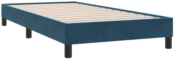Einzelbettgestell Design für Erwachsene ohne Matratze Dunkelblau 100x220 cm Samt d4362e