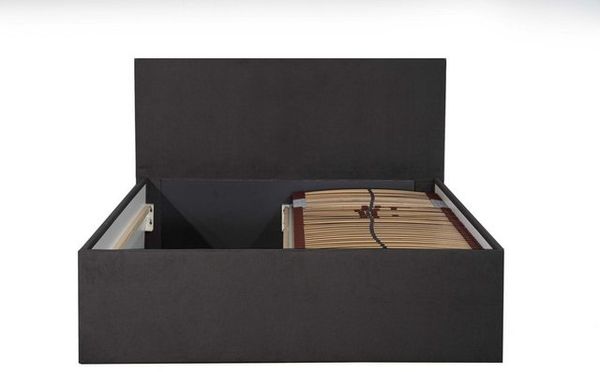Halmon Schlafkomfort Betten Polsterbett Gent (Mit Stauraum unter der Liegefläche, erhältlich in 6 Größen und 8 attraktiven Farben mit oder ohne Matratze), Seitenhöhe 32 cm, inkl. Lattenrost bei Ausführung mit Matratze Bild 4
