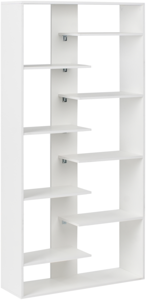 Bücherregal mit 8 Ebenen FONTAS 180 cm Weiß