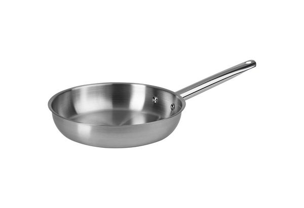 ONVAYA® Edelstahlpfanne 24 cm | Bratpfanne | ohne Beschichtung | Induktion & backofengeeignet
