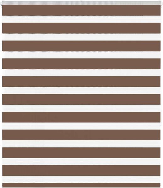 vidaXL Doppelrollo Braun 135x150 cm Stoffbreite 130,9 cm Polyester 4014346