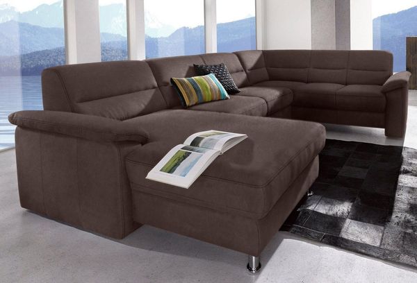 sit&more Wohnlandschaft Ascara U-Form, inklusive Boxspring/Federkern-Polsterung, wahlweise mit Bettfunktion