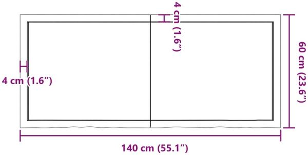 vidaXL Wandregal Dunkelbraun 140x60x(2-6)cm Massivholz Eiche Behandelt 363827 Bild 10