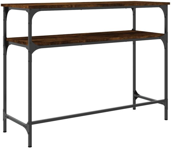 vidaXL Konsolentisch Räuchereiche 100x35,5x75 cm Holzwerkstoff 834047 Bild 6