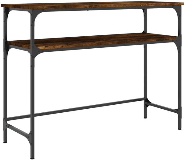 vidaXL Konsolentisch Räuchereiche 100x35,5x75 cm Holzwerkstoff 834047 Bild 2