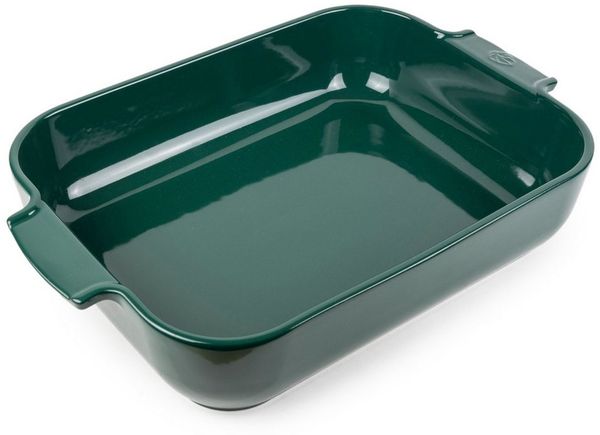 PEUGEOT Auflaufform APPOLIA Keramik 40cm Rechteckig Waldgrün Spülmasch, Keramik, Keramik