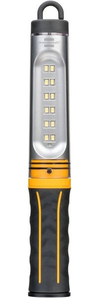 Brennenstuhl LED Akku Werkstattleuchte WL 500 A/Aufladbare Stableuchte mit USB Ladekabel (520lm, 3 Lichtmodi, mit integriertem Haken und Magnet)