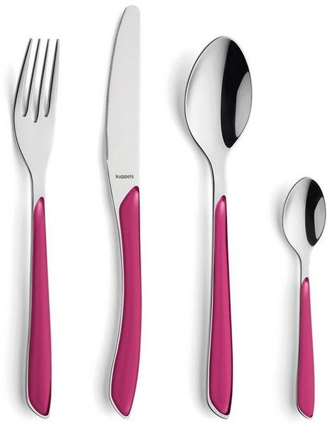 Kuppels PRISMA Besteckset 24-teilig himbeerrot mattiert