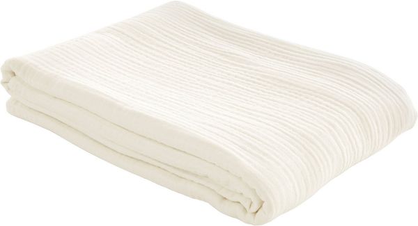 Wohndecke HEVIN, LeGer Home by Lena Gercke, Tagesdecke im Baumwoll-Crinkle-Effekt, Musselin, Kuscheldecke