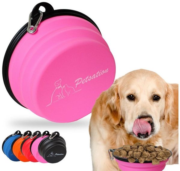 Petsation Reisenapf Hundenapf faltbar für unterwegs - Reisenapf Hund ideal für den Alltag