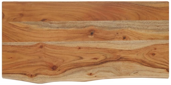 vidaXL Baumkante ohne Halterungen, Massivholz Akazie natur, 60 x 30 x 2,5 cm