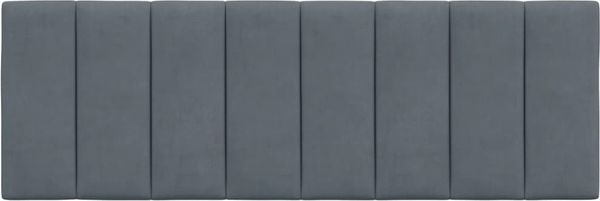 vidaXL Kopfteil-Kissen Dunkelgrau 140 cm Samt 374670 Bild 5