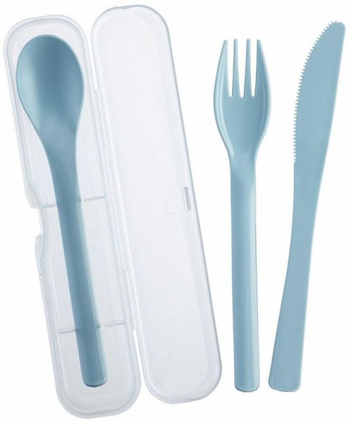WESTMARK Besteck-Set 2 Sets je 3-teilig – praktisches Besteck-Set mit Messer, Gabel und, Kunststoff (PP)