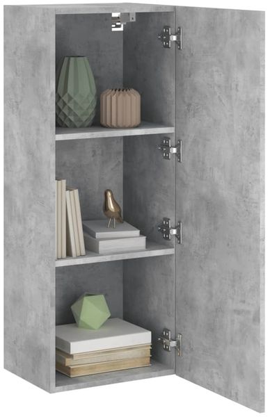 vidaXL TV-Wandschrank Betongrau 40,5x30x102 cm Holzwerkstoff 836934 Bild 5