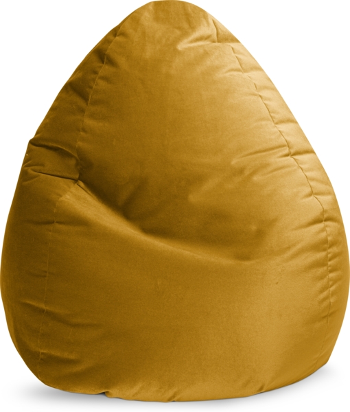 Sitting Point Sitzsack Marla XXL Samt senf