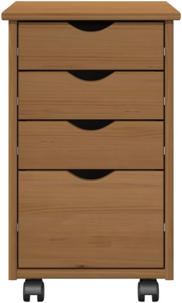 vidaXL Rollschrank mit Rollen MOSS Honigbraun 34 x 39 x 56 cm 42028340 Bild 5